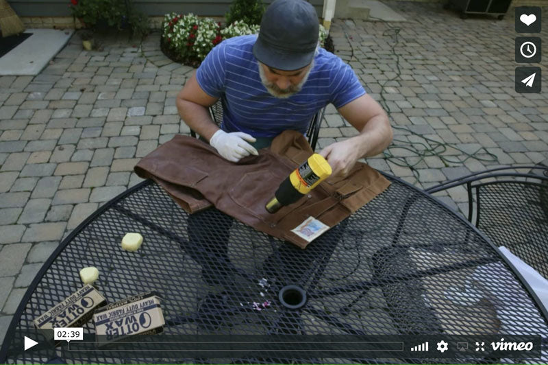 How To Wax A Pair Of Rising Sun Canvas Work Pants