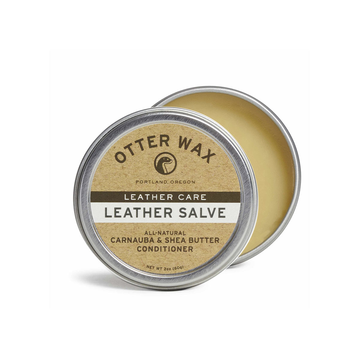 Otter Wax Leather Salve All-Purpose Conditioner Treatment For Leather With Carnauba Wax And Shea Butter