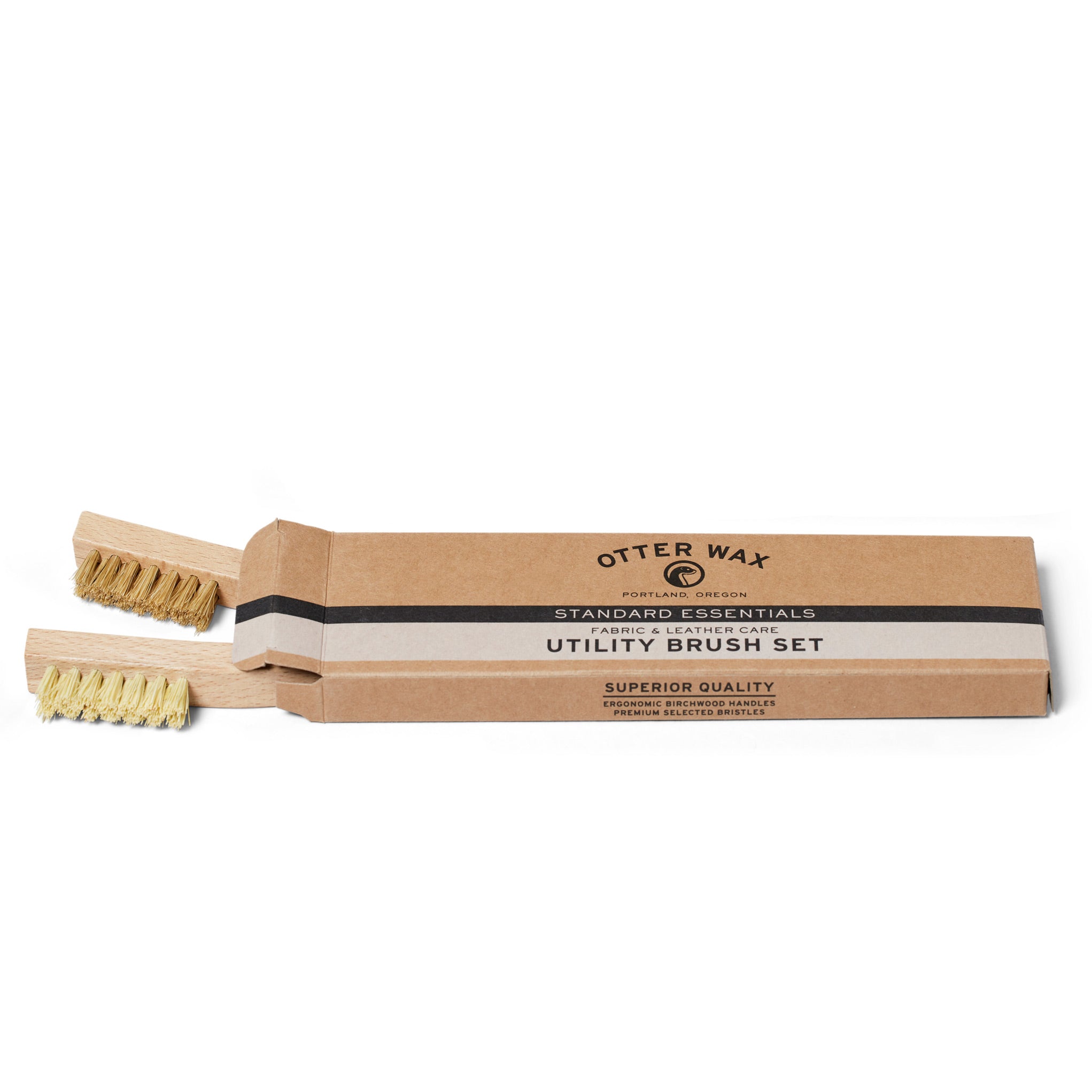 Otter Wax Leather Cleaning Brush Set