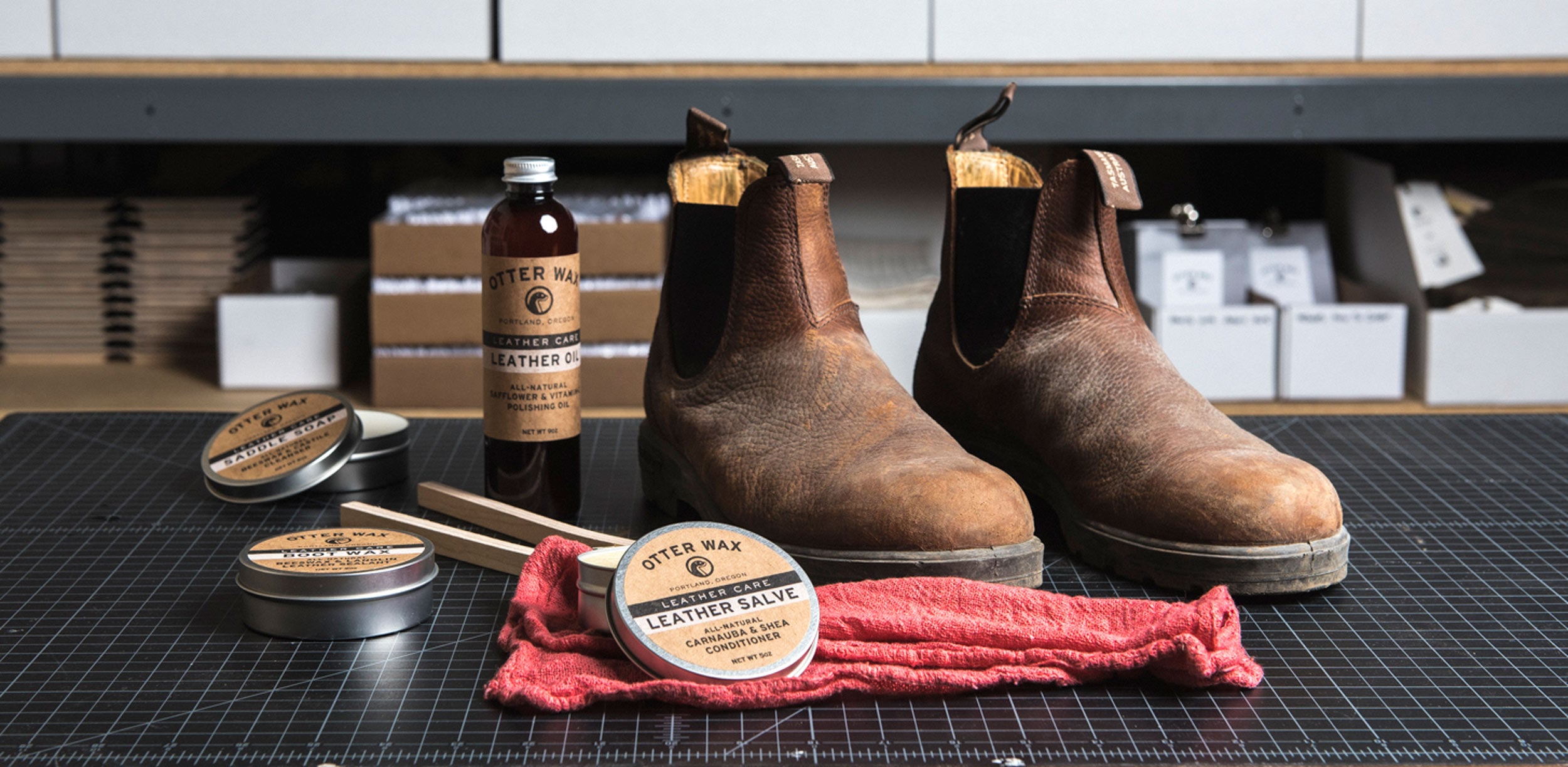 Otter Wax All-Natural Leather Care Kit