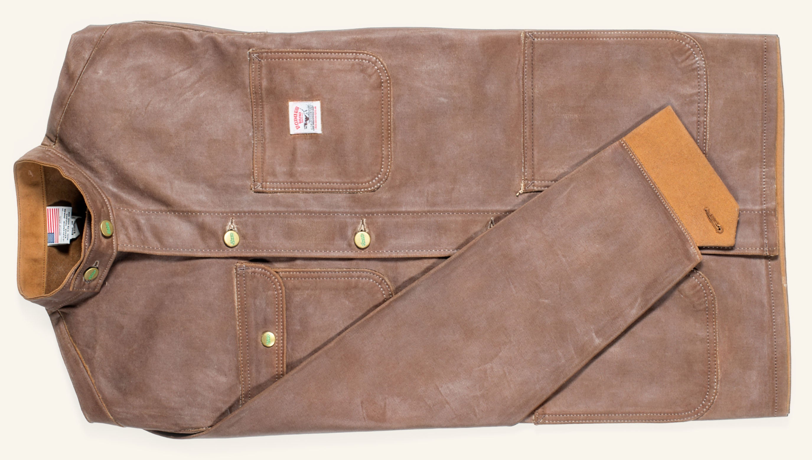 otter wax pointer brand jacket after waxing with otter wax