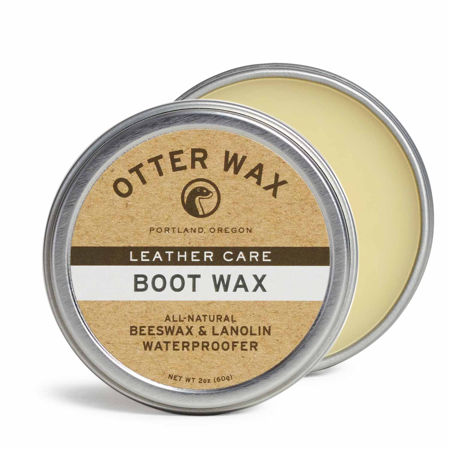 Otter Wax All-Natural Beeswax And Lanolin Waterproofer Treatment For Leather