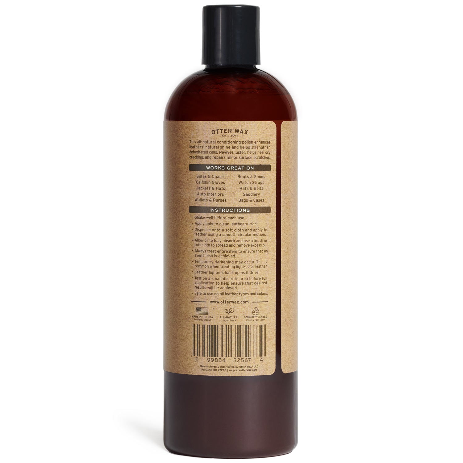 Otter Wax Leather Oil 5oz
