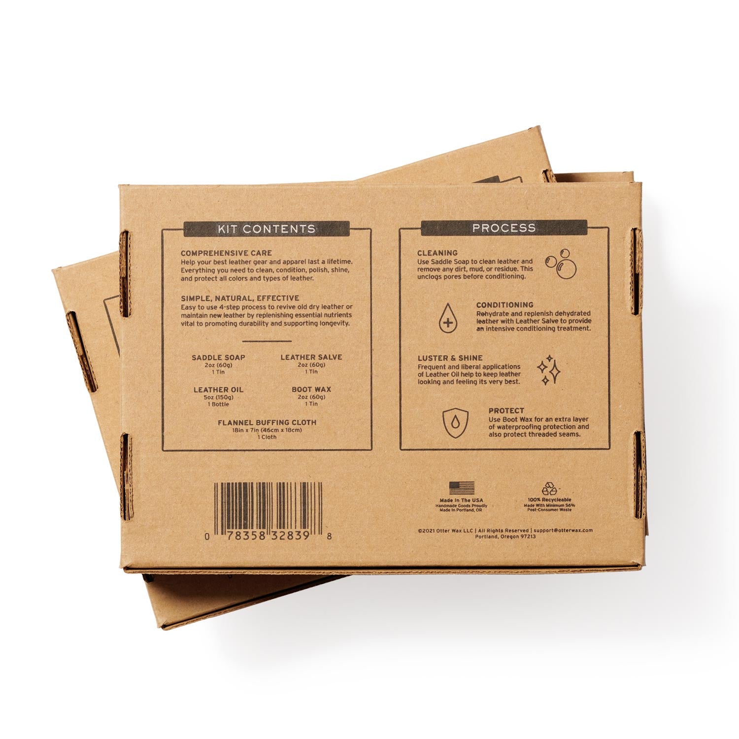 Otter Wax Leather Care Kit | Best Leather Care Products To Condition Clean And Waterproof Leather Boots Jackets Furniture Bags And More