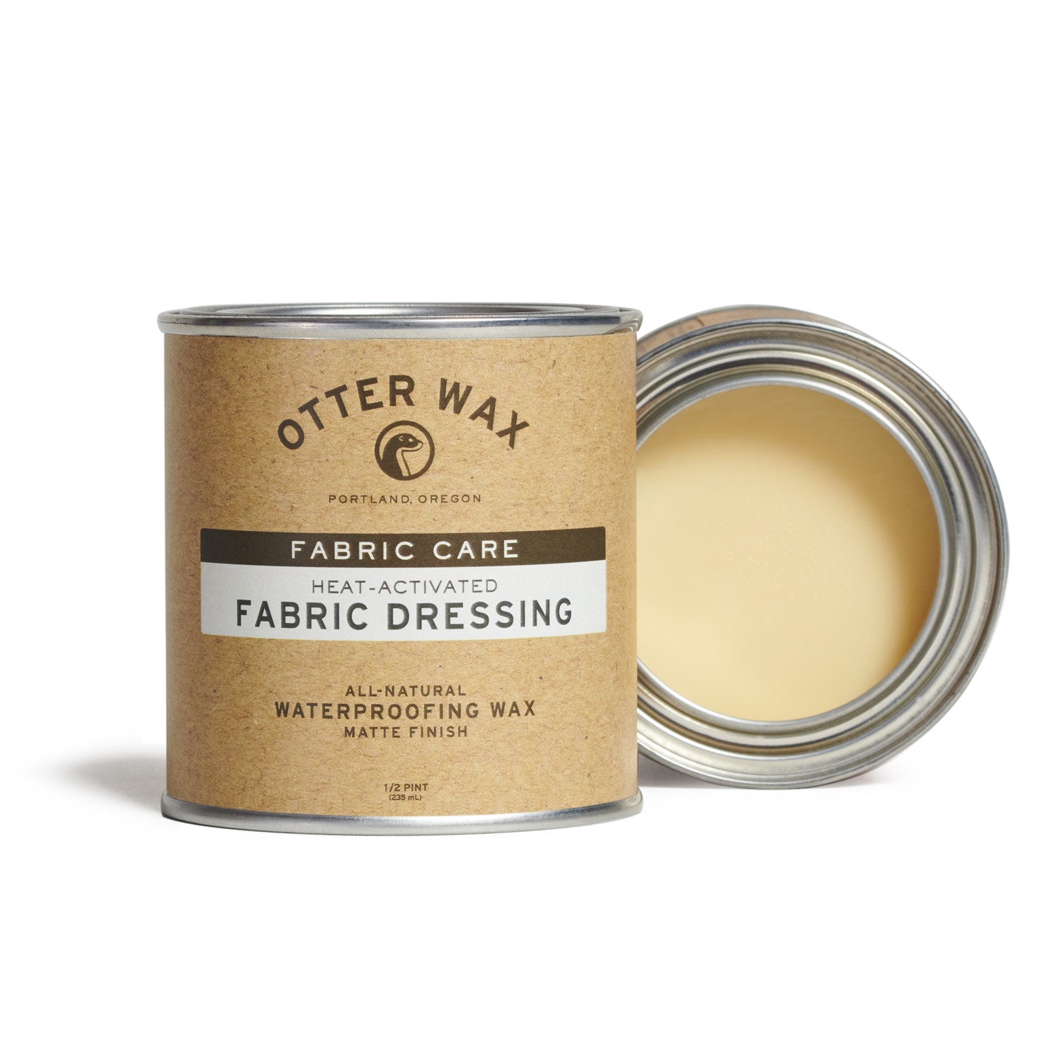 Otter Wax Heat Activated Fabric Dressing For Waterproofing Oilcloth Tincloth And Waxed Canvas - Best Natural Wax Waterproof 