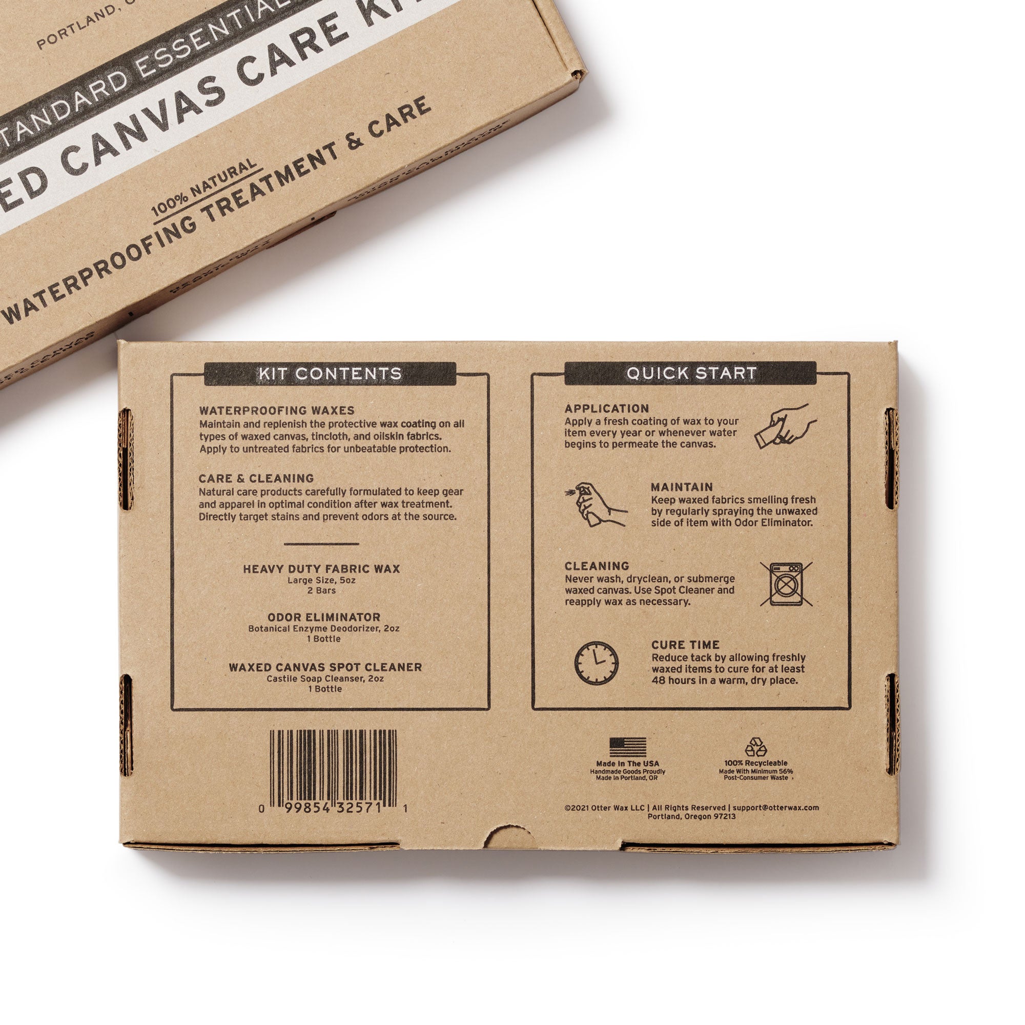 Otter Wax Waxed Canvas Care Kit Best Natural Waterproof Wax To Protect Tincloth Oilcloth And Waxed Canvas Fabrics Handmade In Portland Oregon